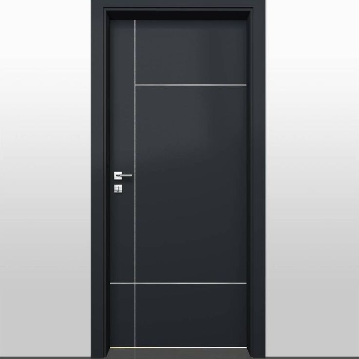 Custom modern interior door with premium wood finish, made in our Enugu factory.